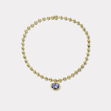 9.60ct Oval Tanzanite Small Domino Ball Chain