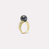 Classic Tahitian Pearl Modern Love Ring