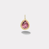 14.5ct Pear Pink Tourmaline Double Skin Bezel Charm