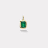 8.02ct Emerald Double Skin Bezel Charm