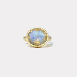 6.5ct Oval Moonstone Heirloom Bezel Ring