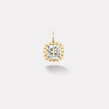 5.03ct Cushion Diamond Heirloom Bezel Charm