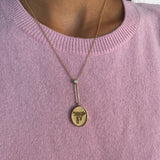 Grandfather Fantasy Signet Pendant Necklace - Flying Pig