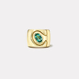 1.2ct Oval Emerald Impetus Interlocking Puzzle Ring