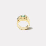 1.85ct Paraiba Impetus Interlocking Puzzle Ring