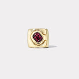 2.82ct Cushion Rhodolite Garnet Impetus Interlocking Puzzle Ring