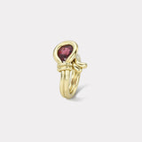 1.89ct Dark Pink Tourmaline Loop Ring