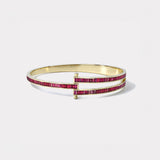 Magna Bracelet with Baguette Cut Rubies