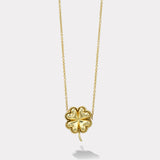 Petite All Gold Clover Pendant