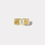 .48ct GIA Emerald Cut Diamond Pleated Solitaire Ring