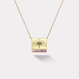 Signature Matchbook Pendant- Pink Opal